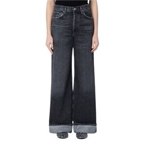 Agolde Dame Grey wide leg Jeans